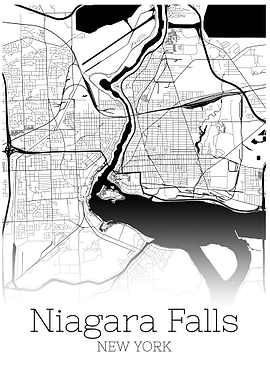 Niagara Falls New York map