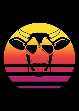 Cow Retro Vintage
