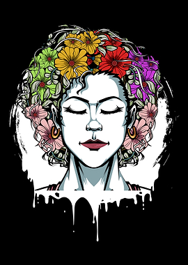 Afro Natural Black Woman