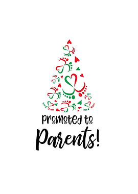 Christmas tree baby feet