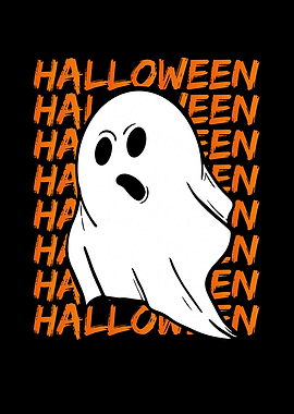Halloween scary ghost