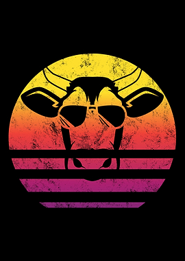 Cow Retro Vintage