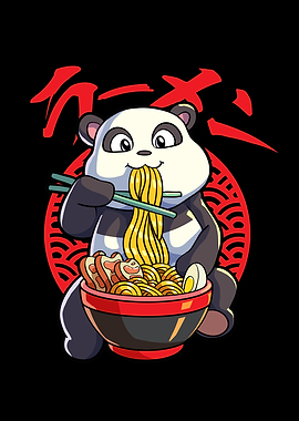 Kawaii Anime Panda Ramen