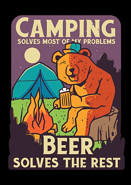 Camping bear
