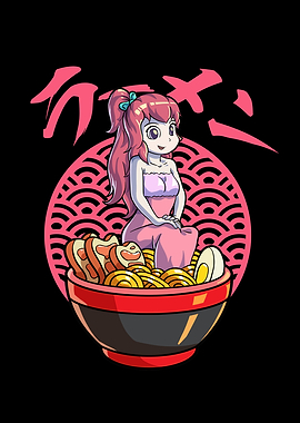 Kawaii Anime Girl Ramen