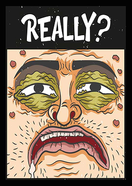 Sarcastic Face Poster