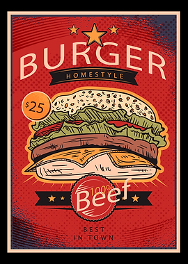 Burger Homestyle 100 Beef