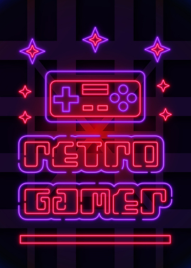 Retro Gamer Poster