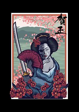 Japanese Geisha Samurai