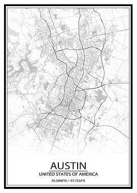 Austin White Map