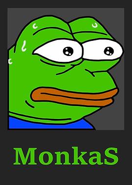 Twitch Emote MonkaS Retro