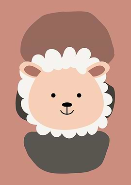 Cute Abstract Sheep