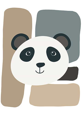 Cute Abstract Panda