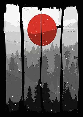 Japanese Sunrise Poster