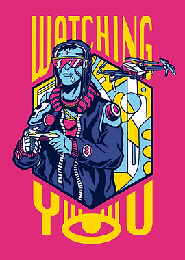 Drone pilot cyberpunk