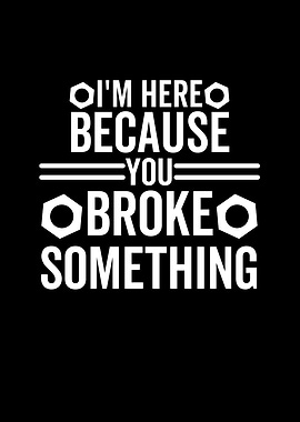 Im Here Because You Broke