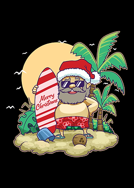 Christmas Santa Hawaiian S