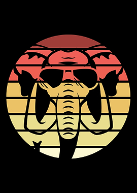Elephant Retro Vintage