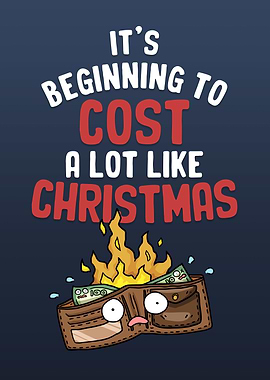 Christmas Wallet on Fire