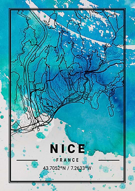 Nice Antlia Watercolor Map