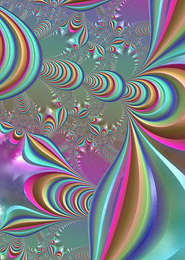 Trippy Jewel Tone Fractal