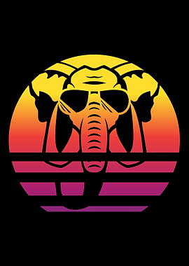 Elephant Retro Vintage
