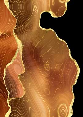 Orange Gold Agate Textu 03