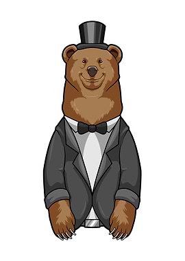 Bear Wedding Groom
