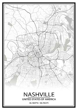 Nashville White Map