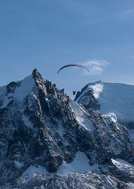 paraglider aiguille midi