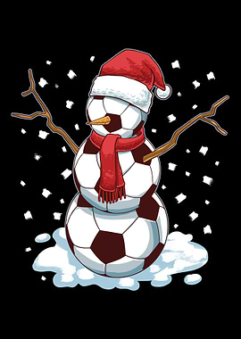 Funny Christmas Soccer Bal