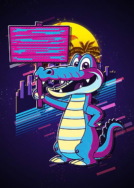Crocodile Retro