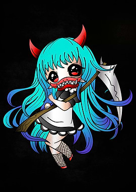 reaper girl kawaii