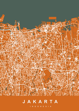 JAKARTA Map Indonesia