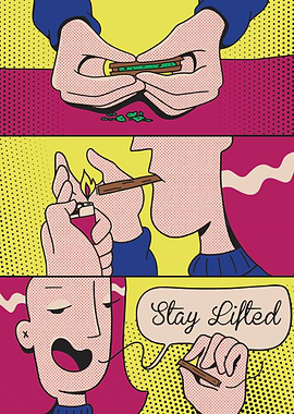 Stay lifted girl smoking