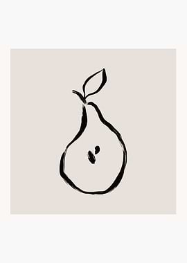 Abstract Painting Pear