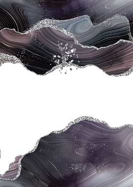 Black Silver Agate 07