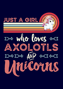 Cute Axolotl Unicorn Gift