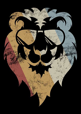 Lion Retro Vintage
