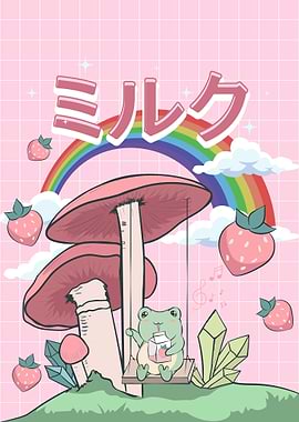 Cottagecore Kawaii Frog