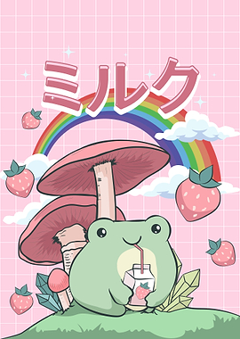Cottagecore Kawaii Frog