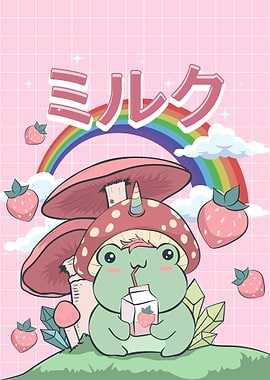 Cottagecore Kawaii Frog
