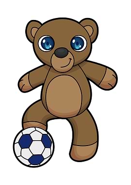 Bear Soccer Soccer player