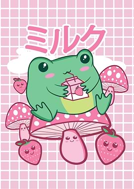 Cottagecore Kawaii Frog