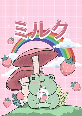 Cottagecore Kawaii Frog
