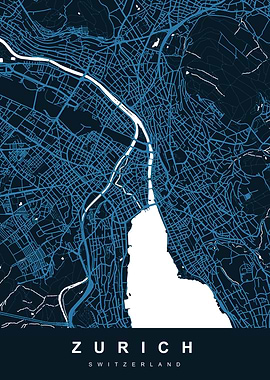 ZURICH Map Switzerland