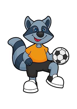 Racoon Soccer player