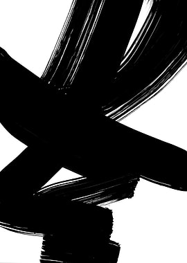 Black Bold Brush Strokes 4