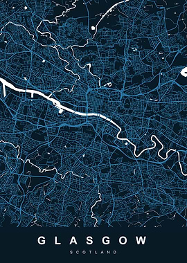 GLASGOW City Map Scotland