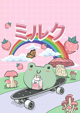 Cottagecore Kawaii Frog